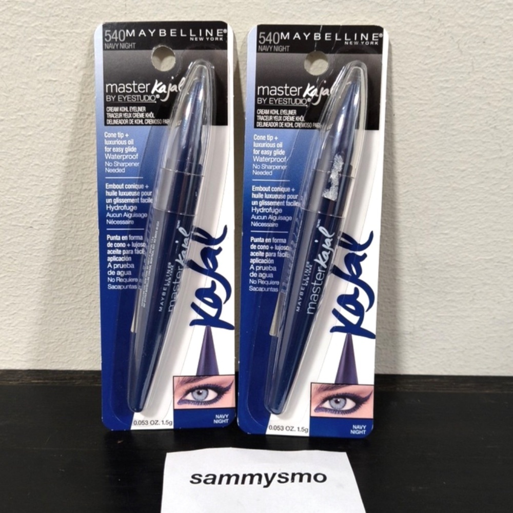 Maybelline Eye Studio Master Kajal Cream Kohl Eyeliner NAVY NIGHT x2